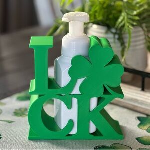 Saint Patrick’s Day LUCK Shamrock Soap Holder for Bath & Body Works Bottles